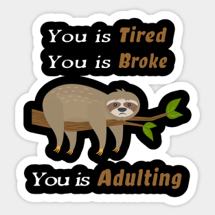 Cute sloth Sticker